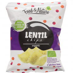 Chips organic lentil sour cream&onion 