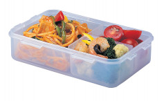 Pojemnik plastik prostokątny dzielony 800ml 