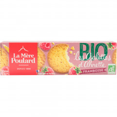 Ciasteczka mere poulard bio galette malinowe 110g 