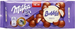 Czekolada milka bubbly alpejska z białą czekoladą 