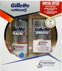 Gillette zestaw 2013 balsam po goleniu mach3 50ml + żel do gol.200ml 