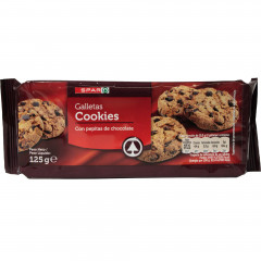 Spar ciastka Galletas z 25% zawartością czekolady 