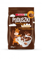 Płatki Spar poduszki zbożowe kakaowe z kremem smak kakaowy 