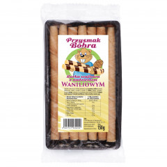 Rurka waflowa Przysmak Bobra z nadzieniem waniliowym 