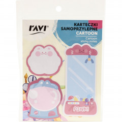 Karteczki samoprzylepne Ravi cartoon pink 