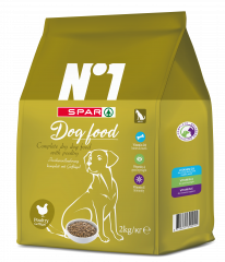 Spar no1 karma dla psa sucha z drobiem 2kg 
