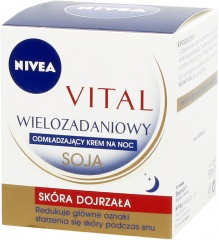 Nivea visage vital krem odmładzający z soją na noc 