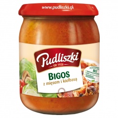 Pudliszki bigos z mięsem i kiełbasą 500g.