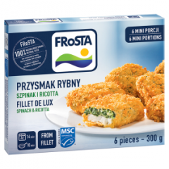 Przysmak rybny Frosta szpinak ricotta mini 300g 