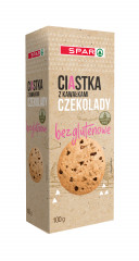 Spar ciastka b/g z kawałkami czekolady 