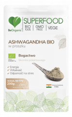 Ashwagandha Beorganic w proszku Bio 