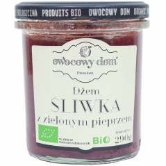 Dżem śliwka z zielonym pieprzem bio 