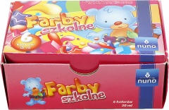 Farby szkolne Nuno 6 kolorów 