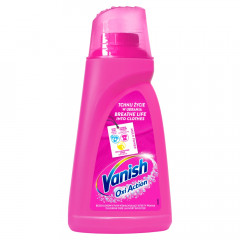 Vanish Oxi Action Pink odplamiacz w płynie do kolorowych i białych tkanin 1,5 L