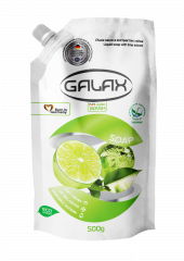 Mydło w płynie Galax ekstrakt lime zapas 500g 