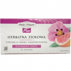 Herbatka ziołowa czystek o smaku grejpfrutowym 20x1,5g 