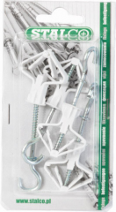 Kołek Stalco ola z hakiem sufit 10 bola-hs nyl 1/12/72 bolahs 4szt 