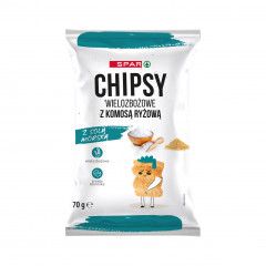Chipsy Spar wielozbożowe z komosą ryżową z solą morską 