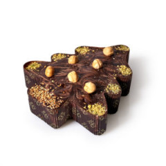 Piernik Grzybki choinka mała z ciemną czekoladą 