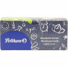 Pelikan Kreda niskopyląca biała 12szt