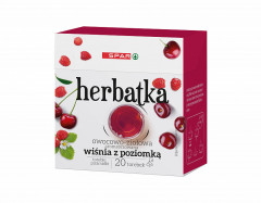 Spar herbata piramidka owocowo ziołowa wiśnia z poziomką 