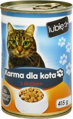 Karma mokra dla kota z drobiem - lubię:) 