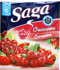 Herbata Saga owocowa żurawina 25*2g 