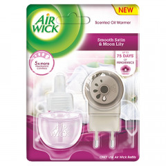 AIR WICK Elektryczny Księżycowa Lilia Otulona Satyną/Satin Moon Lily 19 ml Komplet
