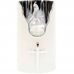 Wkład do znicza Subito led c707 12,5cm złoto-czerwony 