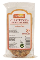 Ciasteczka pełnoziarniste naturalne bezglutenowe 