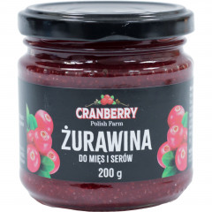 Żurawina Cranberry Polish Farm do mięs i serów słoik 