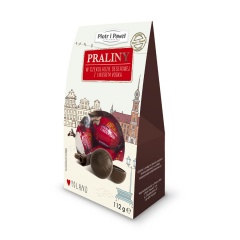 Praliny w czekoladzie deserowej z likierem vodka 