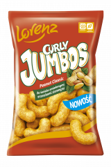 Lorenz Curly Jumbos Chrupki kukurydziane ze świeżo zmielonymi orzeszkami ziemnymi 100 g