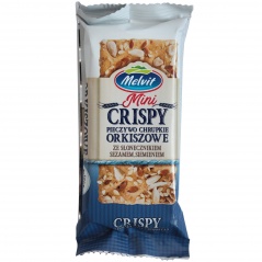 Melvit Crispy Pieczywo orkiszowe ze słonecznikiem, sezamem, siemieniem 30g