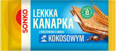 SONKO Lekkka kanapka z nadzieniem o smaku kokosowym 30g