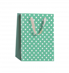 Torebka prezentowa Spar kropki mix 20x25x10cm mała 