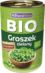 Groszek naturavena zielony bio 400g puszka