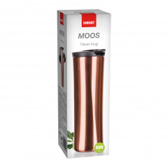 Kubek termiczny moos 500ml brązowy 