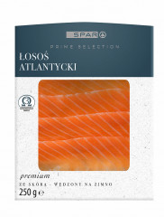 Spar łosoś atlantycki wędzony na zimno porcja ze skórą 