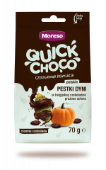 Pestki moreso dyni prażone solone w ciemnej czekoladzie 