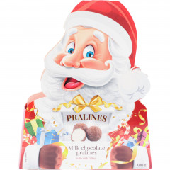 Praliny Baron z czekolady mlecznej nadzienie mleczne Mikołaj 