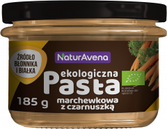 Pasta marchewkowa z czarnuszką bio 