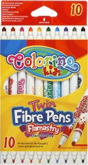Flamastry patio Colorino dwustronne 10 kolorów 