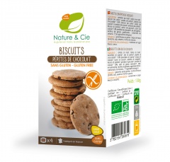 Ciastka z kawałkami czekolady bio bezglutenowe 