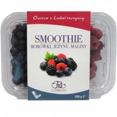 Smoothie malina,jeżyna,borówka. 