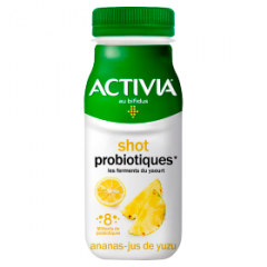 Jogurt Activia shot ananas yuzu 