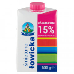 Śmietana ukwaszona 15% 0,5l Łowicz