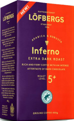 Kawa mielona lofbergs inferno extra dark roast 