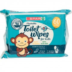Spar chusteczki nawilżane toaletowe dla dzieci 60szt 