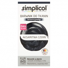 Barwnik do tkanin Simplicol aksamitna czerń 